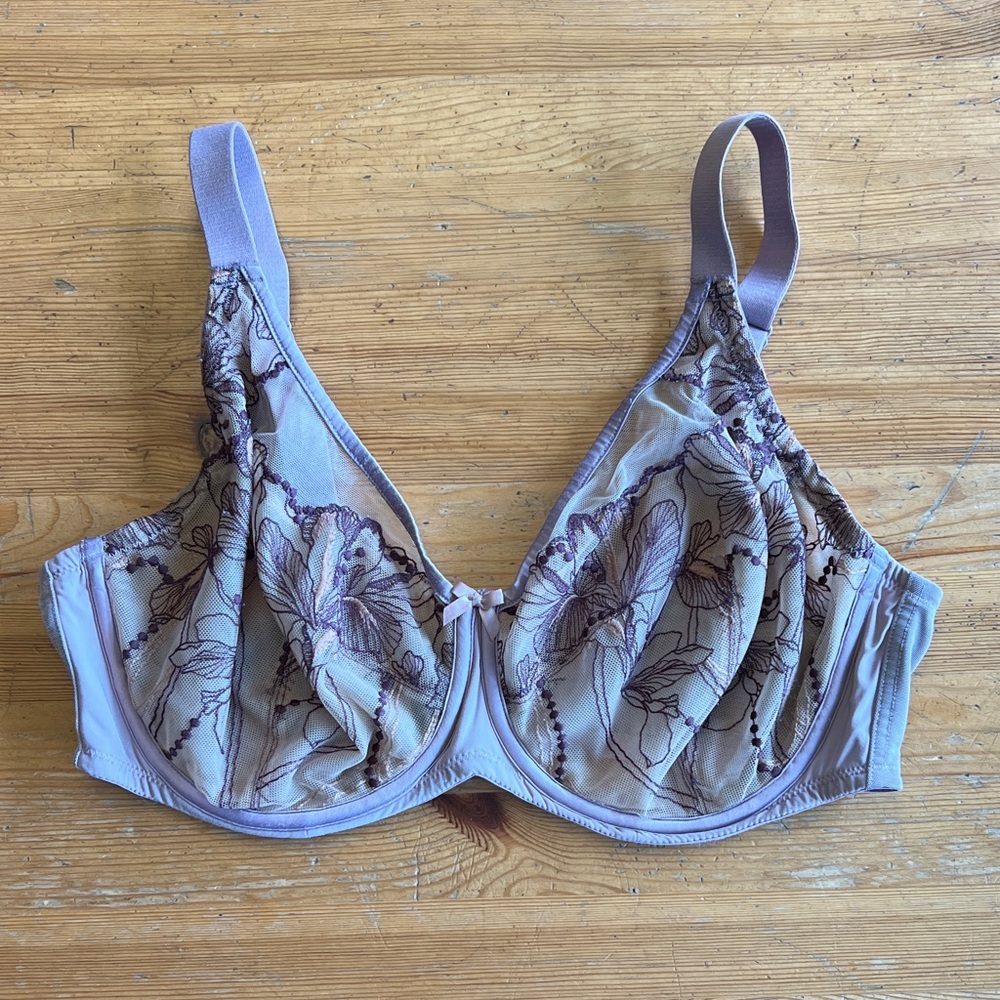 Delicate Floral Lace Underwire Bra